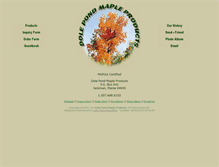 Tablet Screenshot of dolepondmapleproducts.com